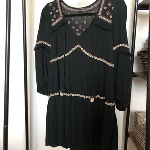 Black long sleeve dress